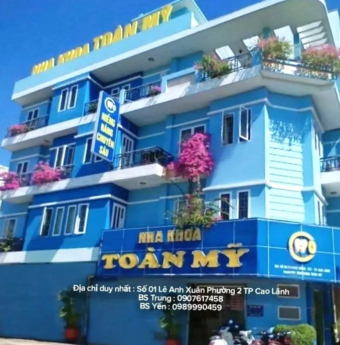 Tòa nhà phòng khám nha khoa hiện đại tại Nha khoa Toàn Mỹ Cao Lãnh